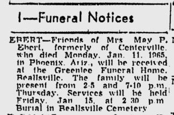 May P. Ebert obit